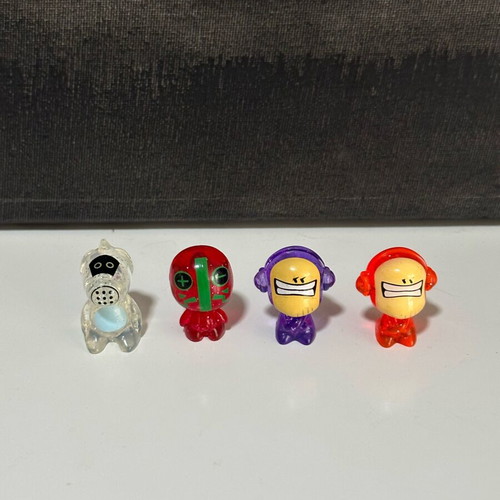 Gogo’s Crazy Bones glitter translucent collectible set like new