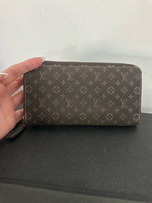 Louis Vuitton fabric wallet used, brown