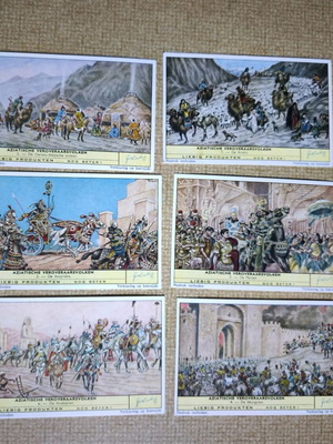 Aztec collectible cards like new, complete set of 6