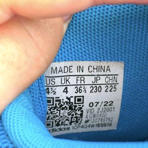 Adidas athletic shoes 36 ¾ used, blue