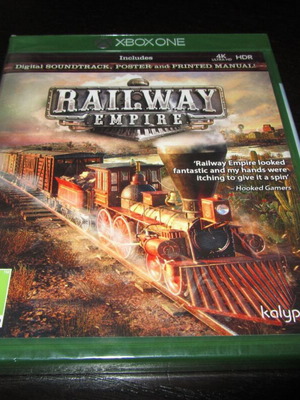 Railway Empire Xbox One game new sealed with digital OST poster manual