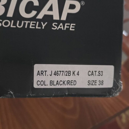 Bicap Laser Low S3 safety shoes new, size 38, black