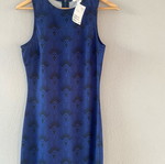 Blue midi dress