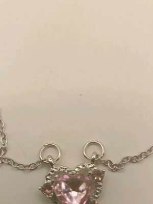 Necklace with heart and stones new