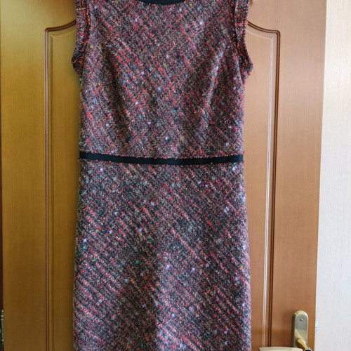 Benetton boucle dress like new, multicolor, size L