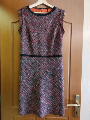 Benetton boucle dress like new, multicolor, size L