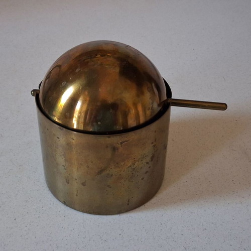 Vintage Stelton Arne Jacobsen Brass Ashtray 10cm used