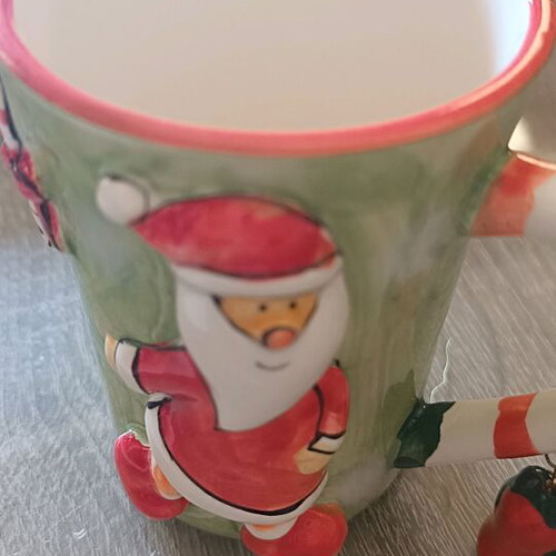 Ceramic mug HOFF INTERIEUR with Santa Claus design and bell new