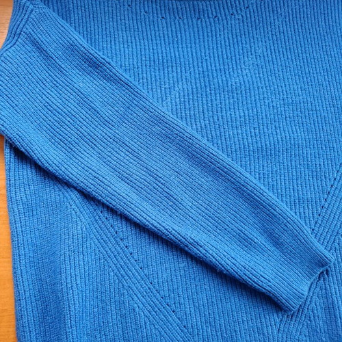 Fransa blue electric knit sweater like new, size S