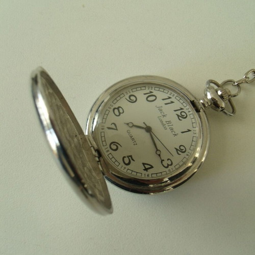 Jack Black London pocket watch like new, quartz mechanism
