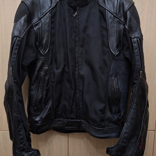 Rev'it leather motorcycle jacket size L refurbished