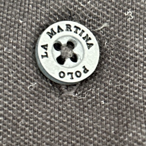 La Martina Man Polo Black Silver Size L New