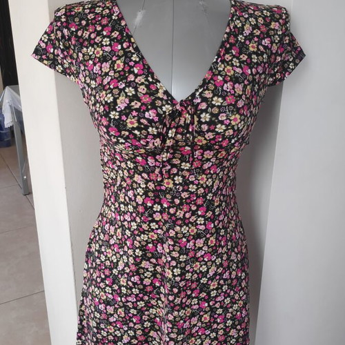 Floral pink summer dress size Small, new