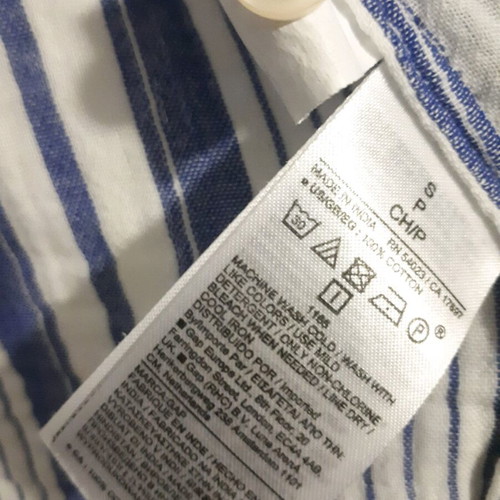GAP big shirt women's shirt like new, striped blue white