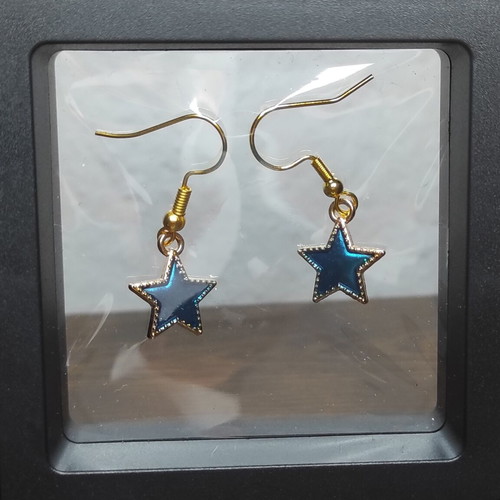 Space earrings new with moon and star design