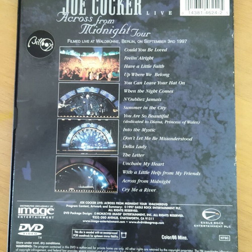 Joe Cocker Live DVD Like New, Rock