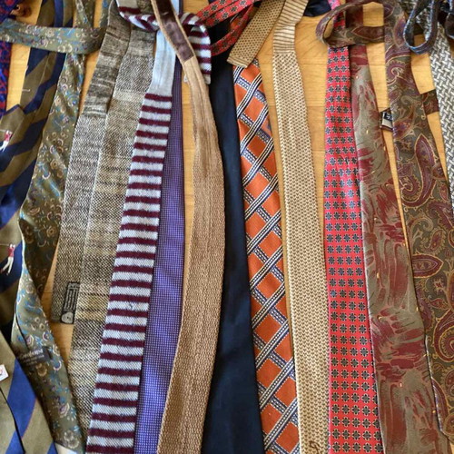 Ties used, pack of about 40, multicolored