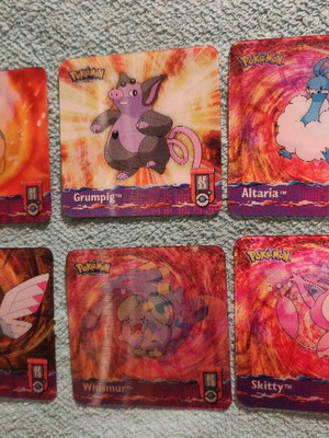 Pokémon artbox κάρτες πακέτο 6, συλλεκτικές πλαστικές 3d, σαν καινούργιες