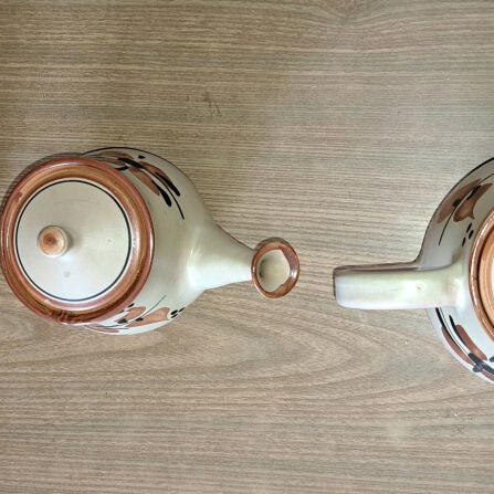 Agiassos ceramics used, set of 4 pieces
