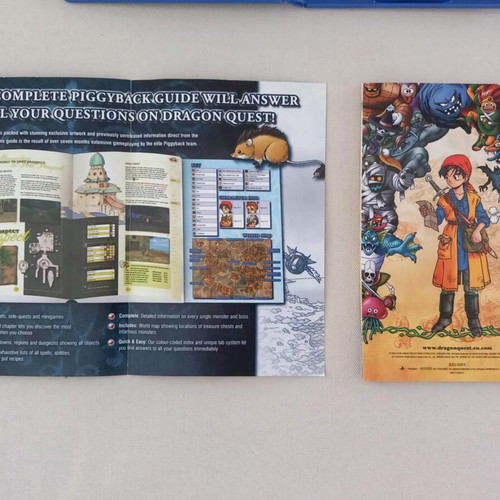 Dragon Quest The Odyssey of the Cursed King PS2 case and manual used