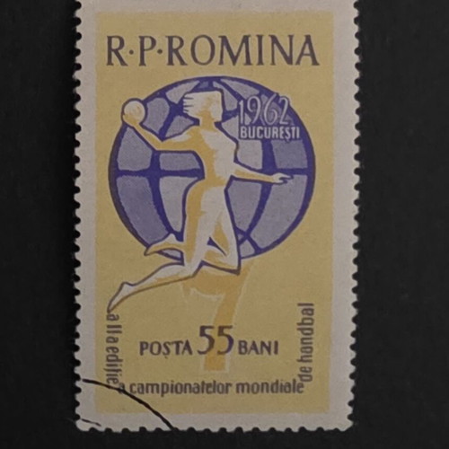 Vintage stamp collection used, 6 pieces from DDR and Romania 1960-1962