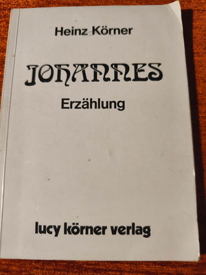 Book Johannes used, German narrative by Heinz Körner