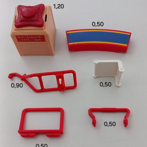 Playmobil parts used from museum, circus, playground sets