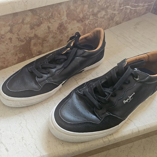 Pepe Jeans Kenton men's sneakers like new, black, size 45
