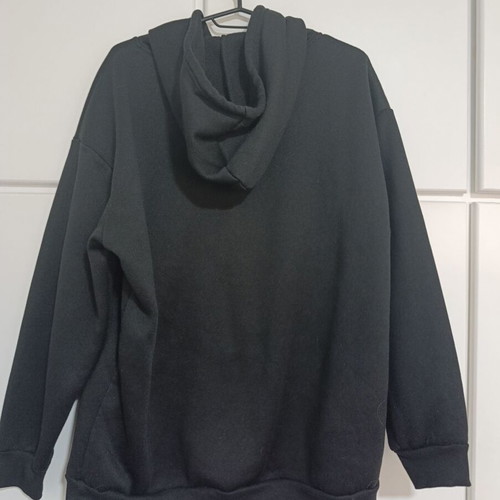 Shein women's black hoodie with dragonfly print like new