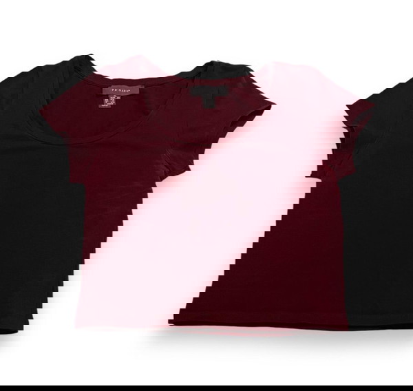 Burgundy red top