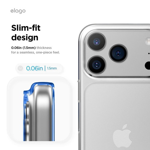 Elago Transparent Hybrid Case for iPhone 17 Pro Max, New