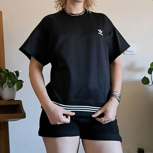 Hyke x Adidas Originals Oversize T-shirt like new, black, size S