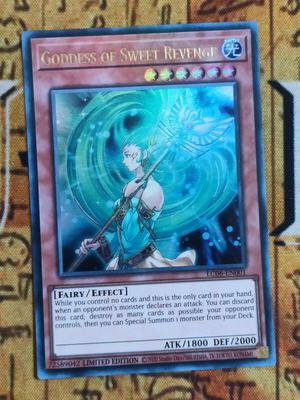 Goddess Of Sweet Revenge Yu-Gi-Oh! card like new, ultra rare