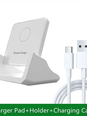 Wireless Charger 30W like new with Toocki EJ12 Bluetooth Earphones and 4 Night Lights