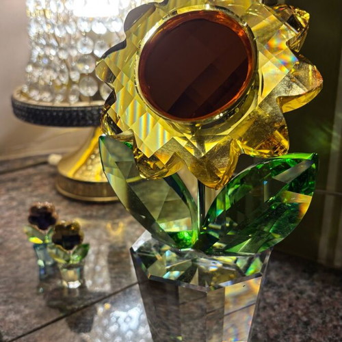 Sunflower Swarovski large 21 cm rare, like new