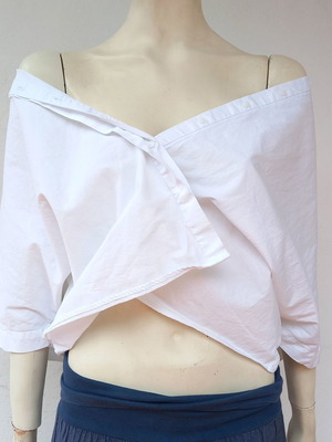 Zara cotton shirt white, size L