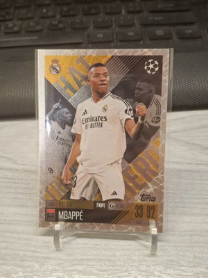 Topps Match Attax UCC 2024-25 Kylian Mbappe Hat Trick Hero card new