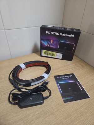 PC SYNC Backlight LED strip new, RGBIC for monitor lighting