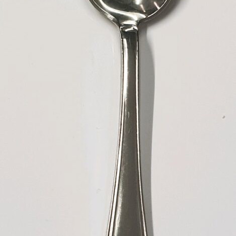 Alpacca spoon used, 18.3 cm