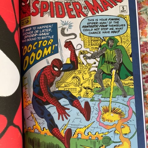 Amazing Spider-Man comic with Dr Doom, vintage edition