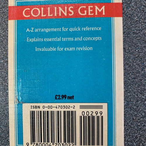 Geography Basic Facts Collins Gem book like new, English