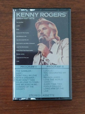 Kenny Rogers Greatest Hits cassette used, country