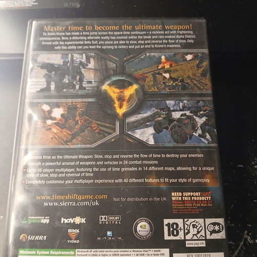 Timeshift PC used with manual