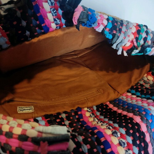 Handmade clutch bag like new, multicolored