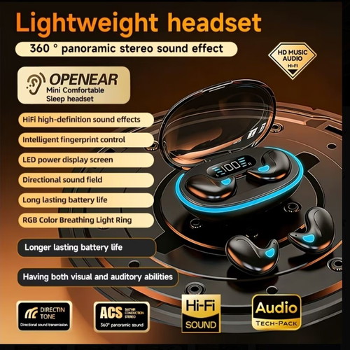 Wireless earbuds with LED display and type C charging new