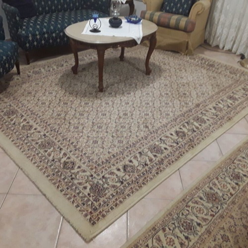 Rugs used, two large 2×0.74 by 2.08 and two small 1.62×1.28