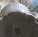 Teapot 0.25 height with sugar bowl and creamer made in Poland like new