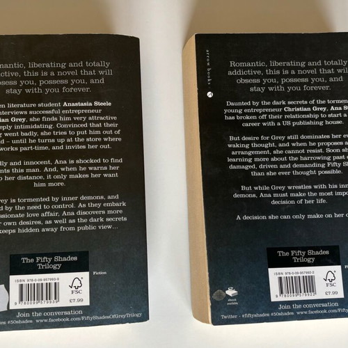 Fifty Shades of Grey books 1 and 2 used, English