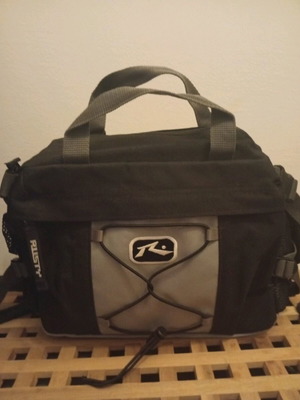Rusty waist bag like new, waterproof, with cordura straps black-gray