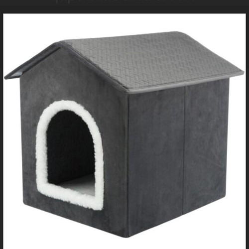 Trixie Livia fabric dog and cat bed grey lightly used